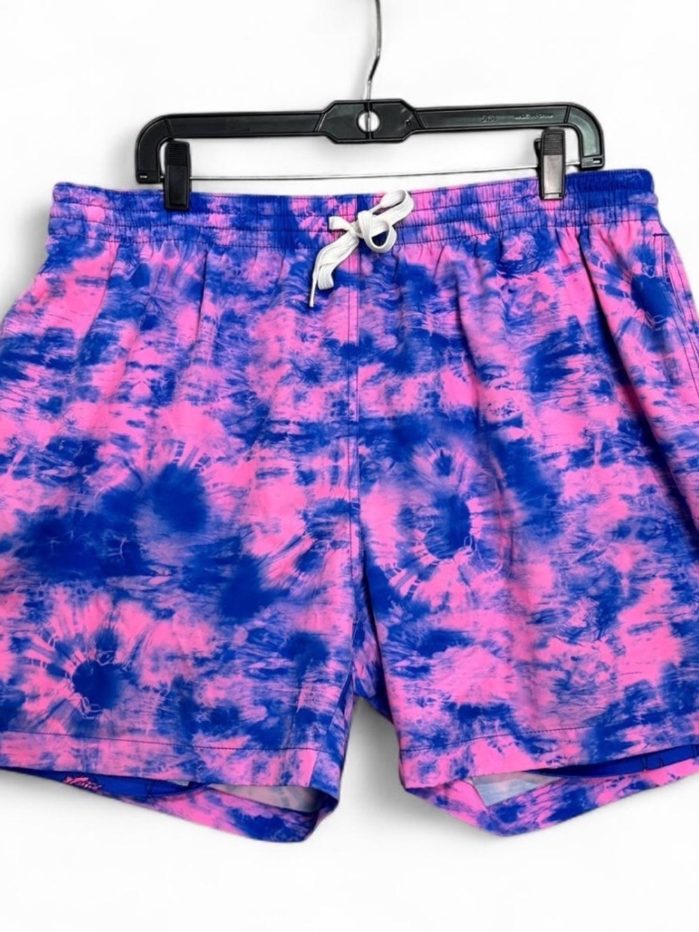 Chubbies Tie Dye Swim Trunks Sz XXL Pink Blue 5.5 Inseam Lined Hybrid Shorts